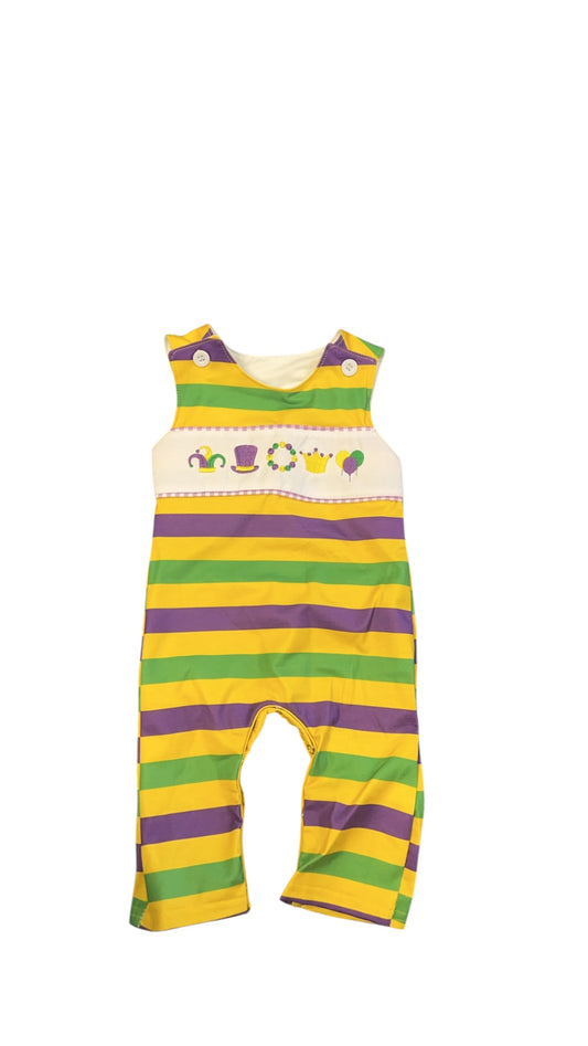 Yellow Mari Gras Romper