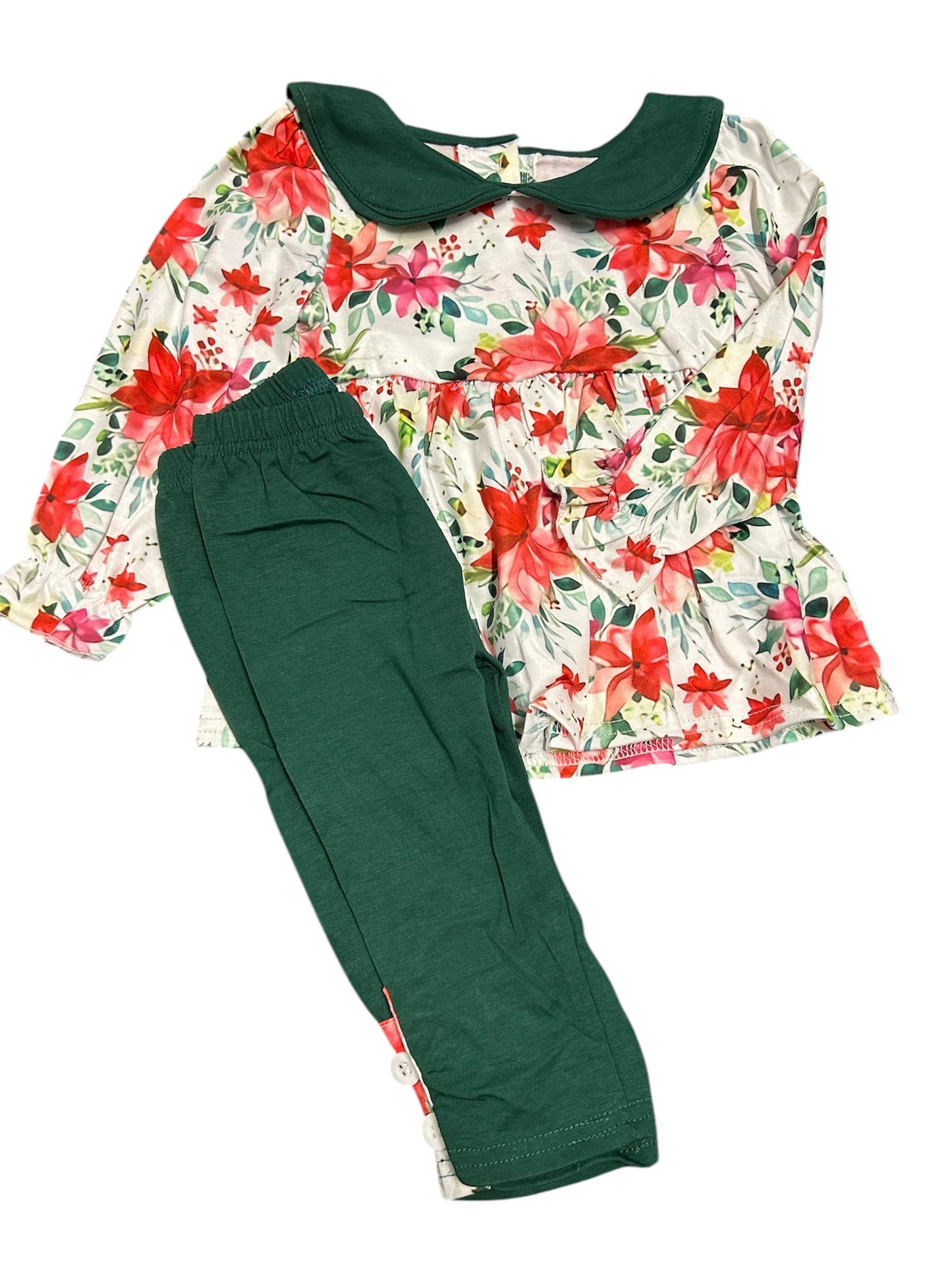 Green Floral Set