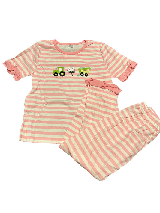 Pink Tractor Set