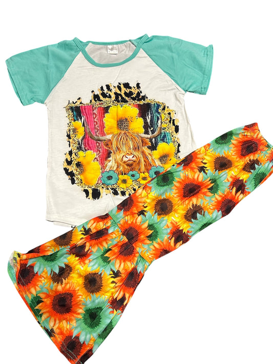 Sunflower Cow Set